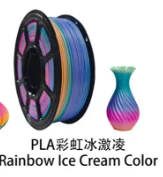 Rainbow Silk PLA customer color reference 3